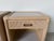 Vintage Coastal Rattan & Leather Top One-Drawer Nightstands – A Pair For Sale - Image 11 of 12