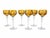 Mid-Century Modern Vintage Cut Amber Crystal Dinner Service by Nachtmann, Germany, 1960s, Set of 24 For Sale - Image 3 of 13