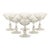 Vintage Mid-Century Modern Tiffin Franciscan Shooting Star Champagne Sherbet Glasses - Set of 6 For Sale