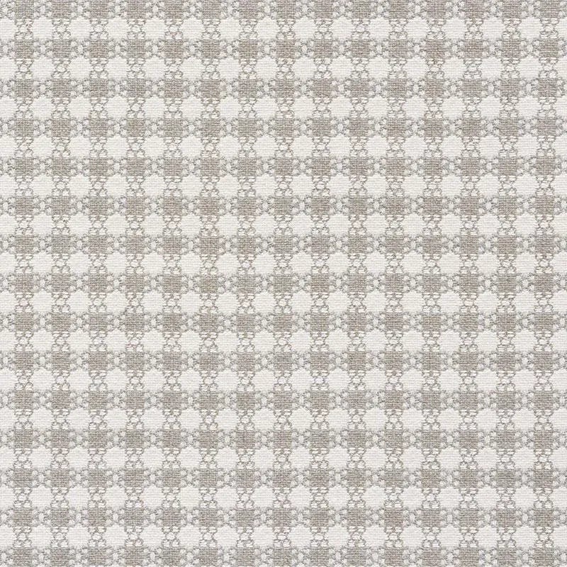 Schumacher Checkmate Fabric in Grey | Chairish