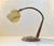 Italian Art Deco Table Lamp in Walnut and Marbled Glass, 1930s For Sale - Image 4 of 9