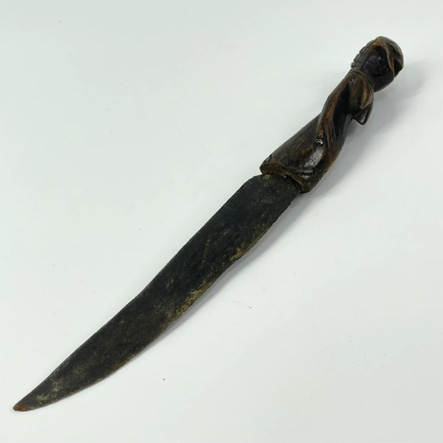 Early 20th Century Early 20th Century Kuba Kongo Knife in Sheath For Sale - Image 5 of 12