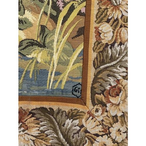 Textile Vintage French Aubusson Style Jacquard Tapestry, 1970s For Sale - Image 7 of 18