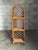 Gorgeous bamboo framed shelf with cane shelves and cane wrapped corners. Nice details and a great size. Could be used in a...