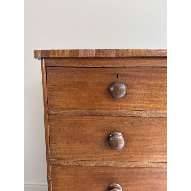 Large Antique Mahogany and Oak Chest of Drawers For Sale - Image 9 of 13