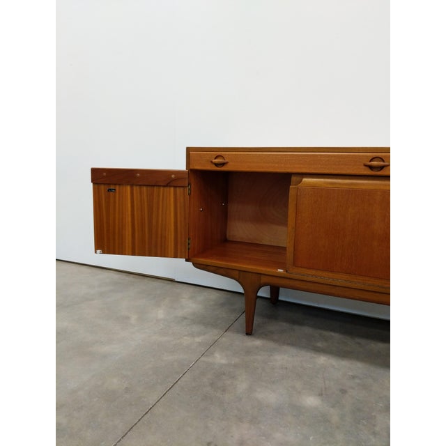 Vintage Mid Century Modern Teak Credenza by Greaves & Thomas For Sale - Image 10 of 11