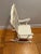 1970s 1970s Vintage White Wooden Children’s Nursery Rocking Chair With Black Etching and Music For Sale - Image 5 of 11