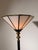 Art Deco Torchiere Floor Lamp in Metal, Brass, and Glass For Sale - Image 5 of 7