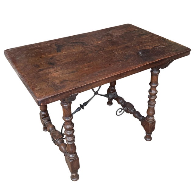 Brown Pair of 19th Century Spanish Tables For Sale - Image 8 of 18