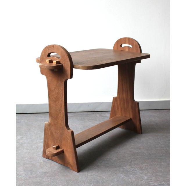 Brutalist Brutalist Side Table in Exotic Wood, 1950s For Sale - Image 3 of 10