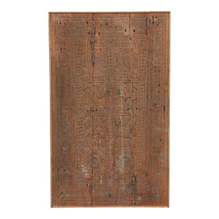 Antique Tribal "Storytelling" Door Wall Art For Sale