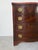 Hollywood Regency 1970s Heritage Henredon Bow Front Mahogany Four-Drawer Nightstand For Sale - Image 3 of 12