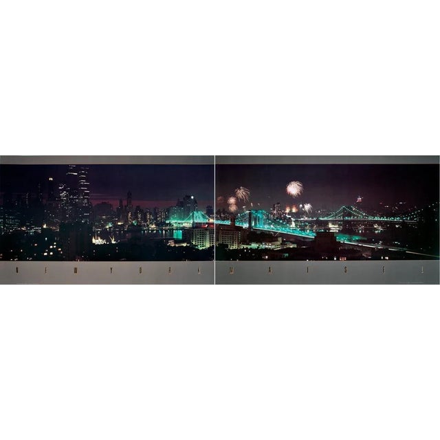 Artist: Jay Maisel Title: New York (Diptych) Year: 1984 Signed: No Medium: Offset Lithograph Paper Size: 15.25 x 52 inches...