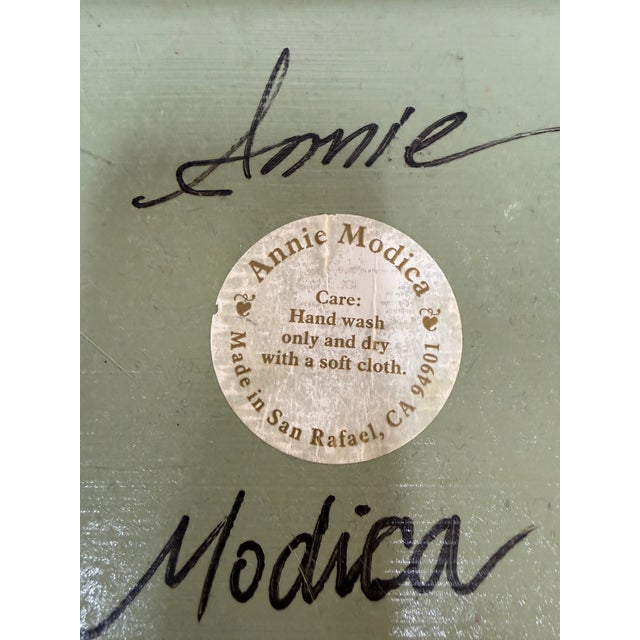 Annie Modica Floral Bathroom Bin, Signed For Sale - Image 4 of 12