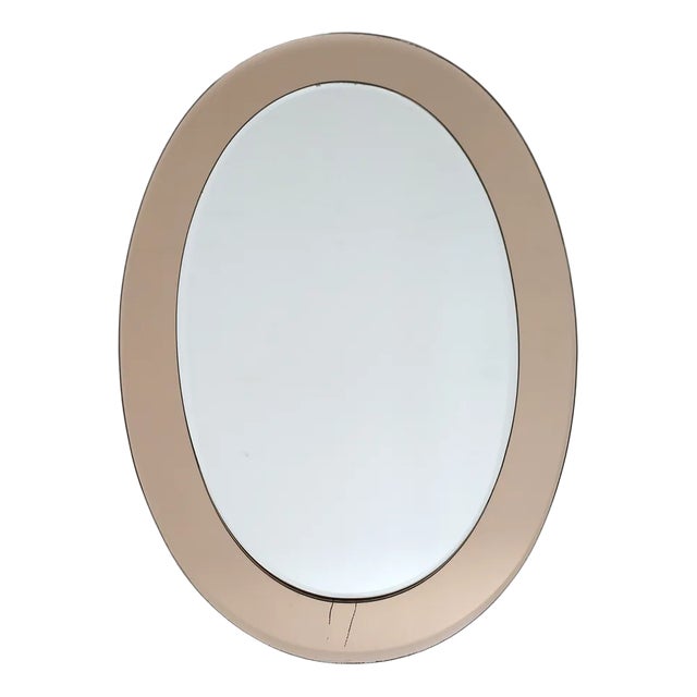 Mid-Century Modern Mirror by Antonio Lupi for Cristal Luxor, Italy, 1960s For Sale