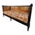Vintage Black High-Gloss Lacquer Double-Caned Daybed With Custom Tiger Upholstery For Sale - Image 4 of 16