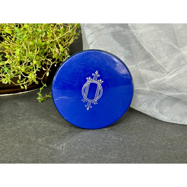 This vintage Art Deco era cobalt blue powder box is ready to be repurposed into a contemporary decorative catchall. Use...