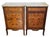 Pair Antique French Louis XV Style Inlaid & Sienna Marble Chest Commodes Signed For Sale - Image 13 of 18