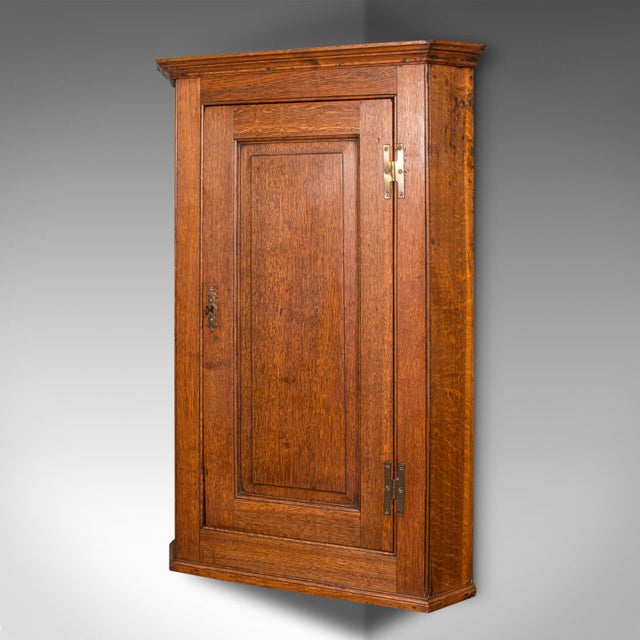 Late 18th Century 1800's Tall Antique Corner Cabinet For Sale - Image 5 of 10