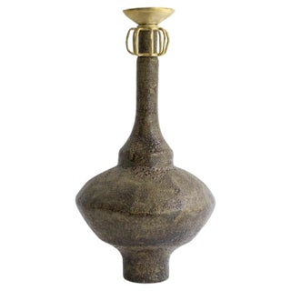 Isolated N.29 Stoneware Vase by Raquel Vidal and Pedro Paz For Sale