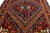 Vintage Handmade Shiraz Red Geometric Wool Rug 6'8" X 9'11" For Sale - Image 9 of 12