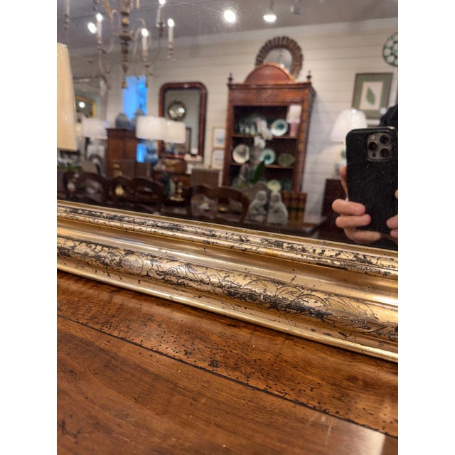 Glass 19th Century Louis Philippe Mirror For Sale - Image 7 of 9