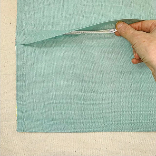 Designer P Kaufmann Cream Coral Green Yellow Botanical Floral Medallion Paisley Suzani Pillow Covers- 19" Pair For Sale - Image 4 of 6