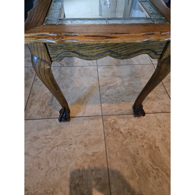 Antique Victorian Oak Side Table For Sale In Phoenix - Image 6 of 6
