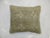 Late 20th Century Pale Turkish Oushak Small Rug Pillow For Sale - Image 5 of 5