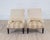 Elegant pair of 19th century French scroll back chairs showcasing graceful lines and refined proportions. These attractive...
