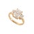 Gender: Ladies Metal Type: 18K Yellow Gold Ring Size: 7.75 Width: 2.05 mm Weight: 4.56 grams Ladies 18K yellow gold three-...