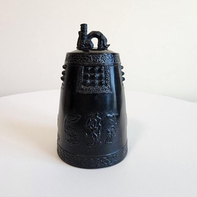 Mid-Century Japanese Nanbu Tekki Architectural Temple Bell For Sale - Image 14 of 14