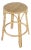 Tobias 24 in. Seat Height Round Rattan Backless Counter Stool, Natural/ Natural Rattan Frame For Sale