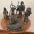 Antique Ashanti Figural Bronze Musicians Group Sculptures Deep Verdigris 6 Pieces For Sale - Image 10 of 12