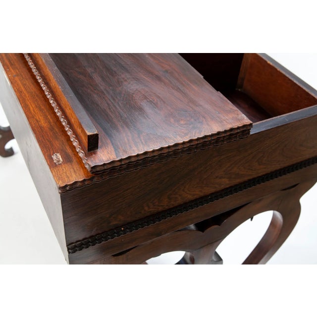Early 19th Century Rosewood Flip-Top Writing Desk For Sale - Image 10 of 12