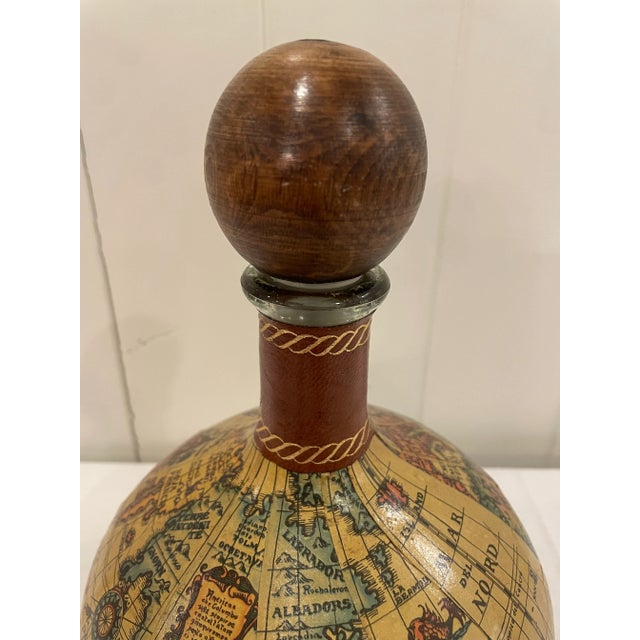 Vintage 1960s Italian Old World Map Decanter For Sale In Nashville - Image 6 of 9