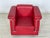 Bauhaus Carat Lounge Chair in Red Leather from Züco For Sale - Image 3 of 11