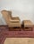Transitional Vintage Transitional Wing Chair With Ottoman Upholstered in an Attractive Woven Fabric For Sale - Image 3 of 9