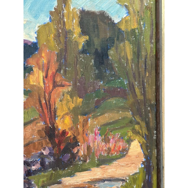 G. Grontzon, The Hillside Path, 1950s, Oil on Canvas, Framed For Sale - Image 10 of 18