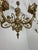 Metal 6-Light Venetian Brass and Murano Glass Chandeliers, 1960s, Set of 2 For Sale - Image 7 of 14