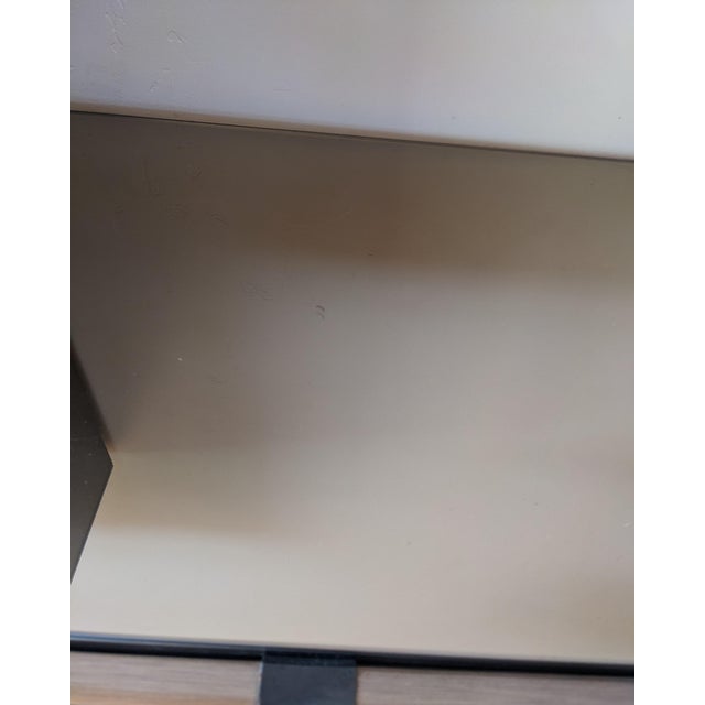 Metal 1980s Ello Gunmetal Stainless & Smoked Mirror Three Drawer Night Stand or Cabinet, Attributed For Sale - Image 7 of 7