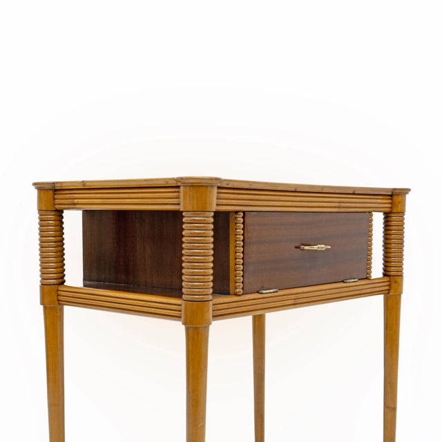 Mid-Century Modern Mid-Century Modern Italian Maple Console Table in the style of Pierluigi Colli, 1950s For Sale - Image 3 of 8