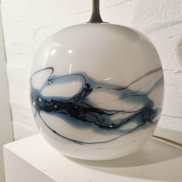 Sakura Table Lamp by Michael Bang for Holmegaard, Denmark, 1980s For Sale - Image 9 of 15