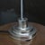 Metal Art Deco White Opaline Cone Glass and Nickel-Plated Desk Lamp For Sale - Image 7 of 8