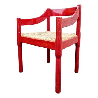 Mid-Century Carimate Armchair by Vico Magistretti for Cassina, Italy, 1960s For Sale