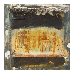 2008 Signed “Nami 41” Mixed Media Painting and Collage by Artist Juliet Holland