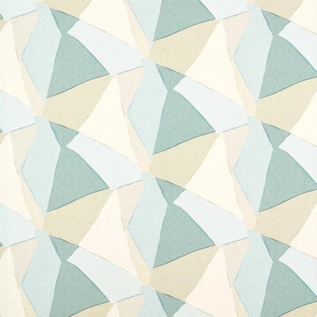 Harlequin Sumi Reflect Fabric in Sky/Pebble/Canvas For Sale