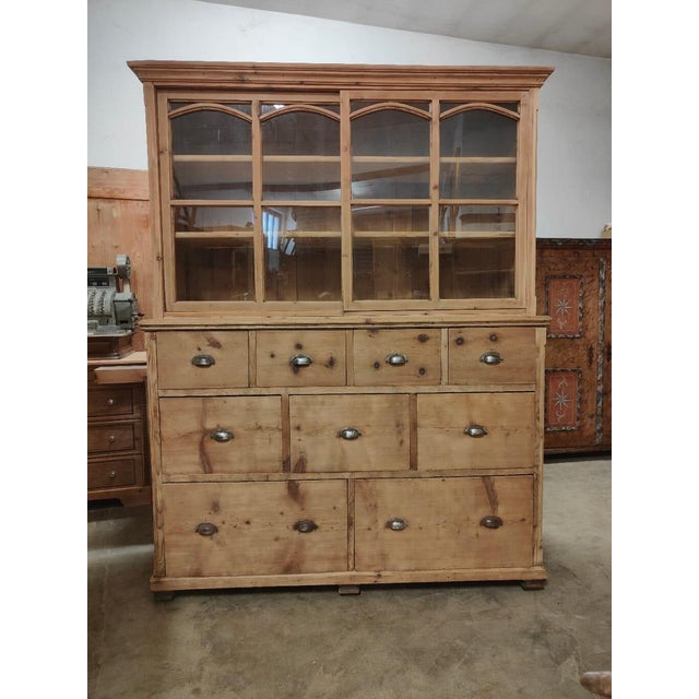 Large Pharmacy Shop Cabinet For Sale - Image 6 of 7