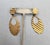 Metal Vintage 1989 Signed Napier Goldtone Hoop Drop Clip Earrings-2 Pieces For Sale - Image 7 of 9