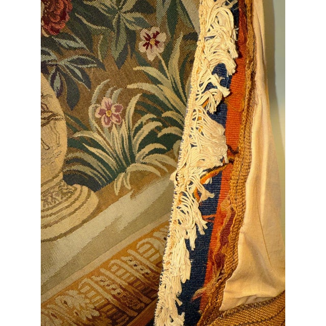 18th Century French “Spring” From Les Enfants Jardiniers Tapestry For Sale - Image 12 of 12